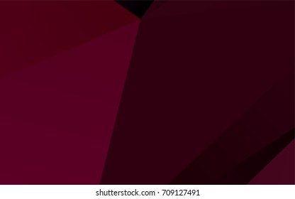 Dark Purple vector polygonal template. A vague abstract illustration with gradient. The elegant pattern can be used as part of a brand book.