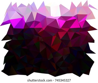 Dark Purple vector polygonal template. Creative illustration in halftone style with gradient. Brand-new style for your business design.
