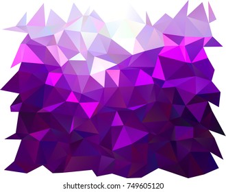 Dark Purple vector polygonal template. Creative illustration in halftone style with gradient. The completely new template can be used for your brand book.