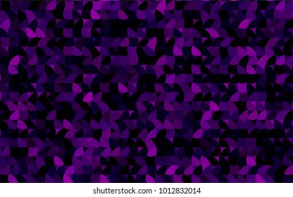 Dark Purple vector red banner with set of circles, dots. Donuts Background. Creative Design Template. Technological halftone illustration.