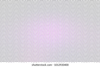 Dark Purple vector red banner with set of circles, dots. Donuts Background. Creative Design Template. Technological halftone illustration.