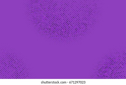 Dark Purple vector red banner with set of circles, dots. Donuts Background. Creative Design Template. Technological halftone illustration.