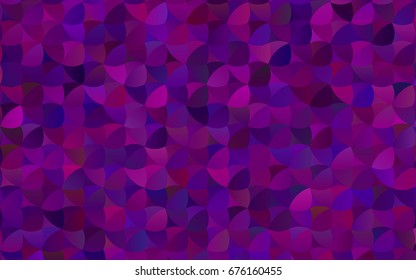 Dark Purple vector red banner with set of circles, dots. Donuts Background. Creative Design Template. Technological halftone illustration.