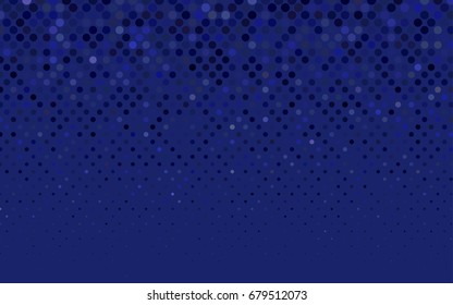 Dark Purple vector red banner with set of circles, dots. Donuts Background. Creative Design Template. Technological halftone illustration.
