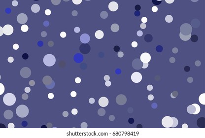 Dark Purple vector red banner with set of circles, dots. Donuts Background. Creative Design Template. Technological halftone illustration.