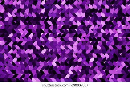 Dark Purple vector red banner with set of circles, dots. Donuts Background. Creative Design Template. Technological halftone illustration.