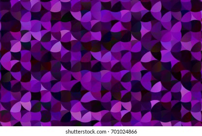 Dark Purple vector red banner with set of circles, dots. Donuts Background. Creative Design Template. Technological halftone illustration.