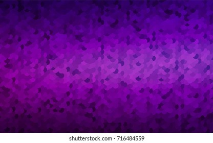 Dark Purple vector red banner with set of circles, dots. Donuts Background. Creative Design Template. Technological halftone illustration.