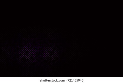 Dark Purple vector red banner with set of circles, dots. Donuts Background. Creative Design Template. Technological halftone illustration.