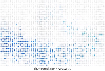Dark Purple vector red banner with set of circles, dots. Donuts Background. Creative Design Template. Technological halftone illustration.