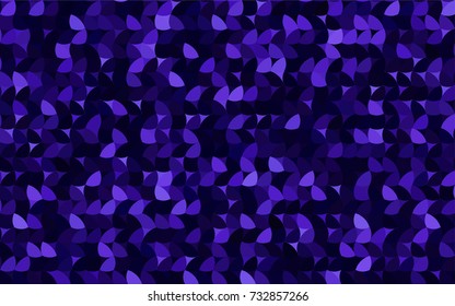 Dark Purple vector red banner with set of circles, dots. Donuts Background. Creative Design Template. Technological halftone illustration.
