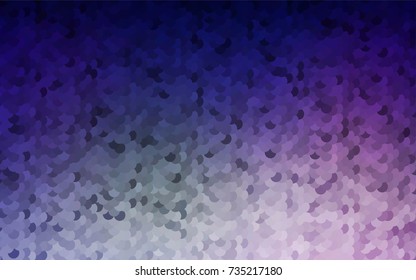 Dark Purple vector red banner with set of circles, dots. Donuts Background. Creative Design Template. Technological halftone illustration.