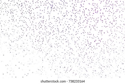 Dark Purple vector red banner with set of circles, dots. Donuts Background. Creative Design Template. Technological halftone illustration.