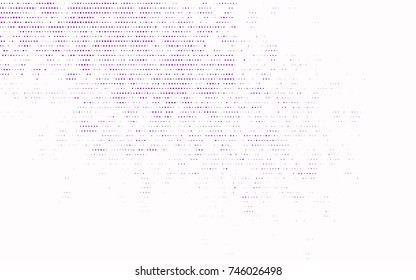 Dark Purple vector red banner with set of circles, dots. Donuts Background. Creative Design Template. Technological halftone illustration.