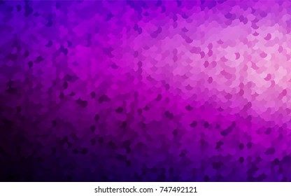 Dark Purple vector red banner with set of circles, dots. Donuts Background. Creative Design Template. Technological halftone illustration.