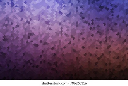 Dark Purple vector red banner with set of circles, dots. Donuts Background. Creative Design Template. Technological halftone illustration.