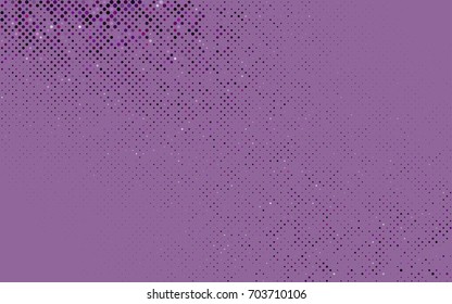Dark Purple vector red pattern of geometric circles, shapes. Colorful mosaic banner. Geometric background with colored disks.