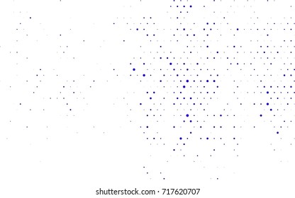 Dark Purple vector red pattern of geometric circles, shapes. Colorful mosaic banner. Geometric background with colored disks.