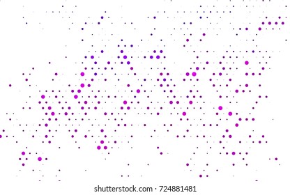 Dark Purple vector red pattern of geometric circles, shapes. Colorful mosaic banner. Geometric background with colored disks.