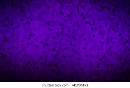 Dark Purple vector red pattern of geometric circles, shapes. Colorful mosaic banner. Geometric background with colored disks.