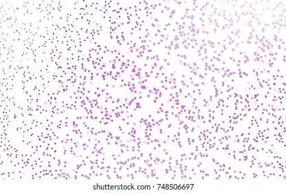Dark Purple vector red pattern of geometric circles, shapes. Colorful mosaic banner. Geometric background with colored disks.