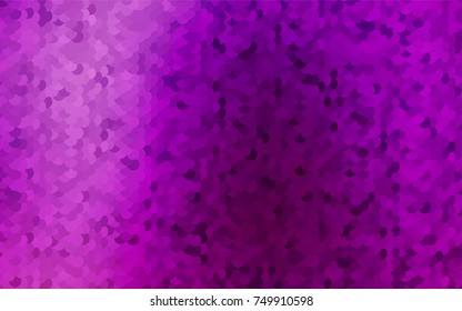 Dark Purple vector red pattern of geometric circles, shapes. Colorful mosaic banner. Geometric background with colored disks.