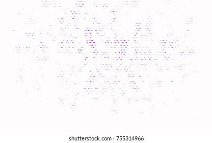 Dark Purple vector red pattern of geometric circles, shapes. Colorful mosaic banner. Geometric background with colored disks.