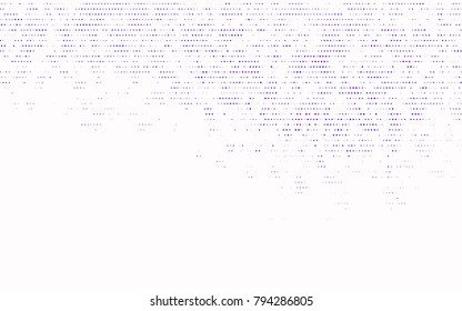 Dark Purple vector red pattern of geometric circles, shapes. Colorful mosaic banner. Geometric background with colored disks.