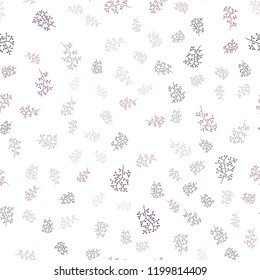 Dark Purple vector seamless abstract background with leaves, branches. Glitter abstract illustration with leaves and branches. Pattern for trendy fabric, wallpapers.