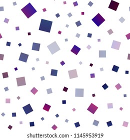 Dark Purple vector seamless backdrop with rectangles, squares. Glitter abstract illustration with rectangular shapes. Smart design for your business advert.