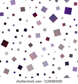 Dark Purple vector seamless backdrop with rectangles, squares. Beautiful illustration with rectangles and squares. Smart design for your business advert.