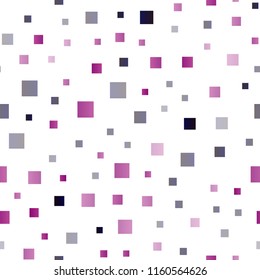 Dark Purple vector seamless backdrop with rectangles, squares. Abstract gradient illustration with rectangles. Pattern for busines ad, booklets, leaflets