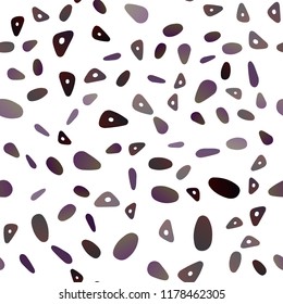 Dark Purple vector seamless backdrop with lines, circles. Circles, lines on abstract background with colorful gradient. Pattern can be used for websites.