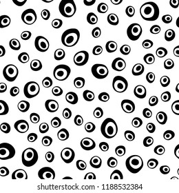 Dark Purple vector seamless backdrop with dots, spots. Modern abstract illustration with colorful water drops. Pattern for trendy fabric, wallpapers.