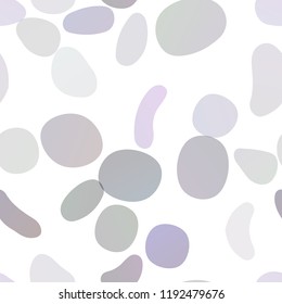 Dark Purple vector seamless backdrop with dots, spots. Glitter abstract illustration with blurred drops of rain. Pattern for trendy fabric, wallpapers.