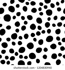 Dark Purple vector seamless backdrop with dots, spots. Modern abstract illustration with colorful water drops. Design for textile, fabric, wallpapers.