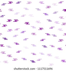 Dark Purple vector seamless background with straight lines. Glitter abstract illustration with colored sticks. The pattern can be used for busines ad, booklets, leaflets