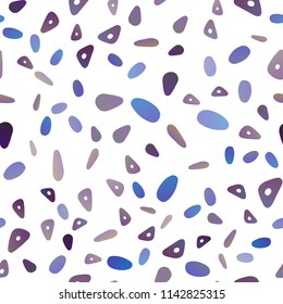 Dark Purple vector seamless background with triangles, circles. Modern abstract illustration with colorful dots, lines. Pattern for commercials.