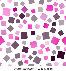 Dark Purple vector seamless background with rectangles. Illustration with set of colorful rectangles. Pattern for commercials.