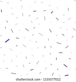 Dark Purple vector seamless background with straight lines. Modern geometrical abstract illustration with staves. Best design for your ad, poster, banner.