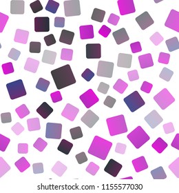 Dark Purple vector seamless background with rectangles. Abstract gradient illustration with rectangles. Modern template for your landing page.