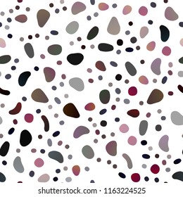Dark Purple vector seamless background with bubbles. Blurred decorative design in abstract style with bubbles. Pattern for design of window blinds, curtains.