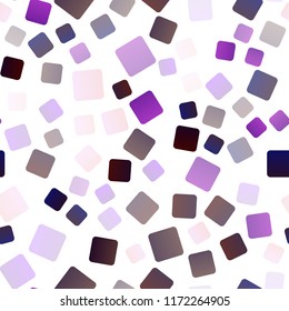 Dark Purple vector seamless background with rectangles. Decorative design in abstract style with rectangles. Pattern for busines ad, booklets, leaflets