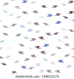 Dark Purple vector seamless background with straight lines. Lines on blurred abstract background with gradient. Best design for your ad, poster, banner.