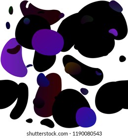 Dark Purple vector seamless background with bubbles. Blurred decorative design in abstract style with bubbles. Design for textile, fabric, wallpapers.