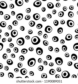 Dark Purple vector seamless background with bubbles. Blurred decorative design in abstract style with bubbles. Template for business cards, websites.