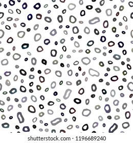 Dark Purple vector seamless background with bubbles. Illustration with set of shining colorful abstract circles. Template for business cards, websites.