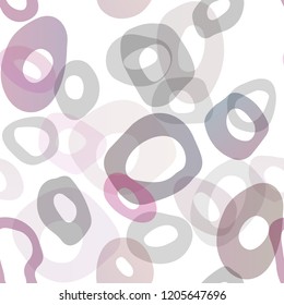 Dark Purple vector seamless background with bubbles. Abstract illustration with colored bubbles in nature style. Template for business cards, websites.