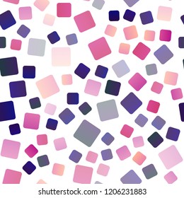 Dark Purple vector seamless background with rectangles. Illustration with set of colorful rectangles. Best design for your ad, poster, banner.