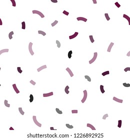 Dark Purple vector seamless background with bent ribbons. A completely new color illustration in marble style. The template for cell phone backgrounds.